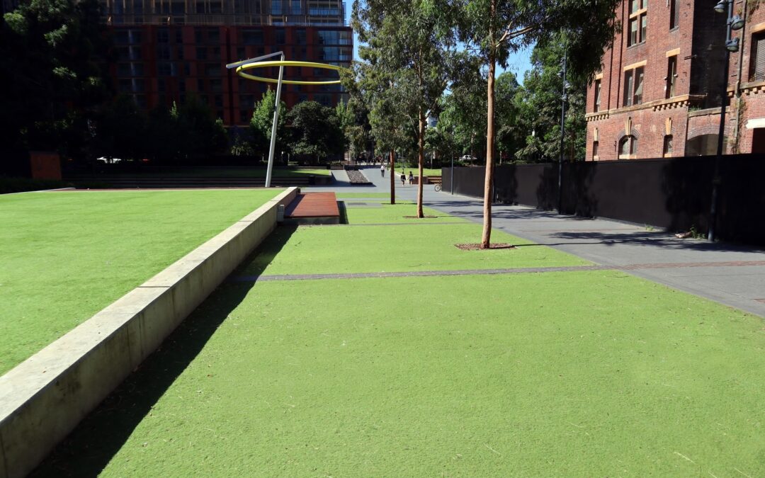 Synthetic Grass in Stockton for Plant-Free Commercial Landscaping