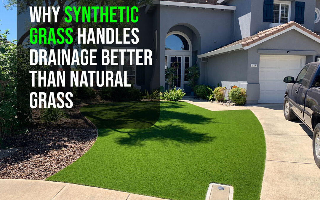 The Drainage Benefits of Synthetic Grass in Stockton for Your Front Lawn